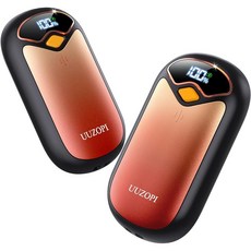 핸드 워머 충전식 - 마그네틱 전기 2팩 LED 디스플레이 4가지 설정 빠른 가열 재사용 가능한 휴대용 히터 핸드워머 골프 사냥 캠핑 필수용 남성 및 여성용 선물 167, 일몰