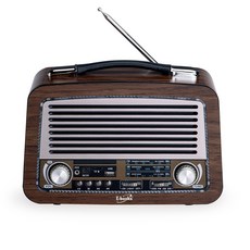 E-books D61 復刻經典木紋多功能藍牙喇叭 (藍牙/TF卡/AM/FM/USB多模式)