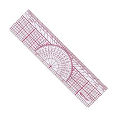 Westcott Protractor 눈금자 6인치 15cm 투명 (W-5), Westcott Protractor 눈금자, 6인치,, 1개