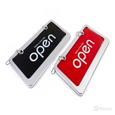 베니온 스텐 오픈클로즈 간판 OPEN간판, 빨강