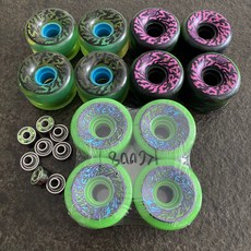 美國進口 Slime Balls 長板輪 一體軸承 65mm寬 78a, 如圖所示, 1個