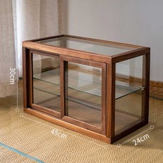 원목 쇼케이스 디저트 수납장 우드 진열대 베이커리, 사각형(길이45 폭24 높이30cm)