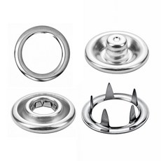 [단추똥꼬] 국내제작 가시도트, 9mm(링) 장촉니켈 100세트