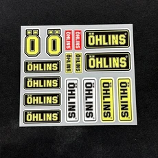 호환 오토바이 쇼크 업소버 반사 스티커 OHLINS 서스펜션 브레이크 프론트 포크 데코 데칼 방수 개조 액세, 08 A7 reflective
