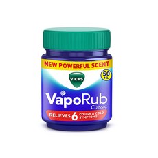 Vicks VapoRub 50ml Relieves Cold Cough Blocked Nose Headache Body Ache Muscle Stiffness, 1개