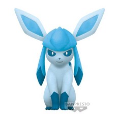 BANDAI 萬代 寶可夢「伊布家族-伊布與冰伊布」絨毛(B：冰伊布) ，可愛造型，觸感柔軟，寶可夢粉絲必備, 1個