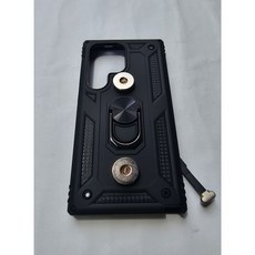 오토바이 자석충전 핑거링 범퍼케이스, S21울트라, 블랙