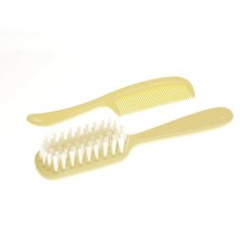 / 플라스틱 헤어 브러시 및 빗 세트 부드러운 나일론 강모 Infant/Baby Plastic Hair Brush and Comb Set Soft nylon bristles a, 1개
