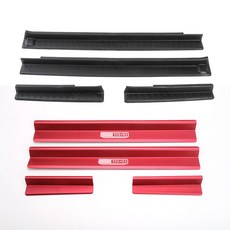 차량용장식소품 지프 랭글러 도어 실 가드 프로텍터, 문턱 보호 스티커 2도어 블랙, 단일 사이즈