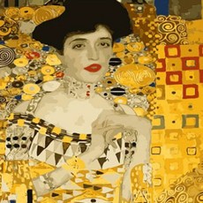 번호 대로 그림 명화 그리기 유화 액자 만들기 피포페인팅 클림트 아델레, 상세페이지 참조, 1개