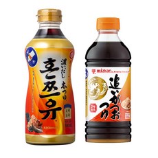 기꼬만 혼쯔유 500ml + 미쯔칸 농축쯔유 500ml, 1세트, 1L