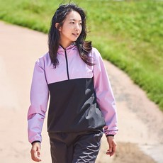 다이어트 운동용 땀복 남녀공용 폴리에스터 반지퍼 상의 라벤더