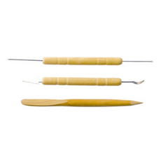 신한화구 조소용구 3본조 세트 지점토용, 2세트, 3개입