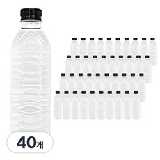 순창샘물 무라벨, 40개, 500ml