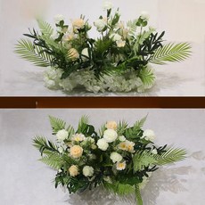 조화꽃장식 테이블 인테리어 장식용 고급 호텔 전시 학교, 그린 A 스타일 소형