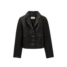 바앤쉬 레더 크롭 재킷