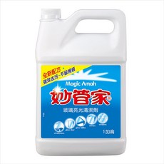 妙管家 玻璃亮光清潔劑 4000ML*4瓶入 玻璃清潔劑 窗戶清潔劑 除塵 防汙, 4000L, 4個