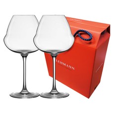 레만글라스 와인잔 오노머스트 62CL 2개 둘리 레드 화이트 크리스탈, 620ml