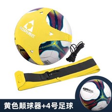족구타격기 훈련 리바운더 축구 연습 공격 리턴볼 족구마스터 드리블 트레이닝 훈련용 족구, 옐로우 트랜스백 4번볼 064레드, 1개