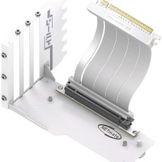 수직장착브라켓 하단지지대설치 PCIe4.0 라이저 지지대 화이트 화이트지지 하드웨어지지