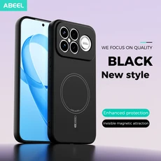 피부 친화적인 TPU 자석 휴대폰케이스 포코 F8 울트라 프로 맥세이프 무선 충전 렌즈 보호 방지 소프트 커, 01 Black, 01 포코 F8 프로