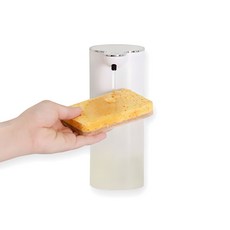 러프앤로우 주방 자동 세제 액상형 USB 충전타입 디스펜서, 화이트, 1개