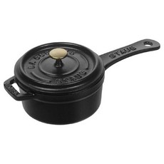 STAUB 스타우브 미니 소스팬 밀크팬 편수냄비 블랙, Black, 1개, 10cm