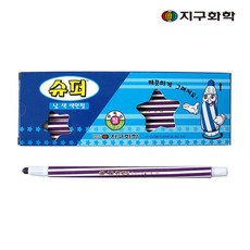 지구화학 슈퍼색연필 낱색 보라 12p, 1색, 1개