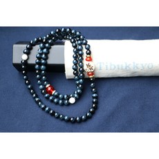 Tibukkyo德榕藏品 原礦無染色藍虎眼石 6mm圓珠 鷹眼石 108顆 硨磲 紅琉璃 手珠手鍊手環手串飾品工藝品手創