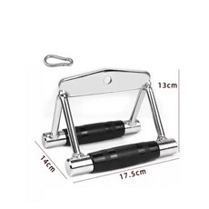 피트니스 라트 풀다운 핸들 체육관 풀리 케이블 기계 부착 삼두근 로프 홈 운동 훈련 조정 솔리드, 17. 12, 1개