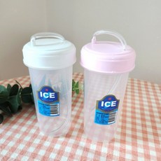 덕신 빨대컵 300ml 1392 / 가벼운 요양원 물컵 흘림방지 환자용물컵 병원 랜덤발송, 2개