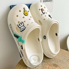 믿고사는잡화점 2way 샌들 슬리퍼 240-245mm 크림 여자편한샌들 여자샌들슬리퍼