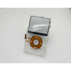 전면 페이스플레이트 하우징 케이스 커버 클릭휠 센터 버튼 iPod 5세대 비디오 30gb 60gb 80gb용 다양한 조합, Clear Clear Clear