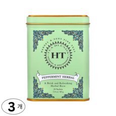 미국 직구 하니앤손스 페퍼민트 허브 디카페인 무카페인, 3개, 20개입