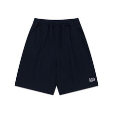 LEE 키즈 4부 앞주름 포인트 저지팬츠 네이비 LK2502SO12NA