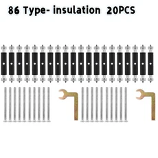 벽스위치 소켓 카세트 수리 키트 조절 나사 지지대 86/118 타입 스트럿 도구, 01 220V용, 05 86-ulation 20PCS