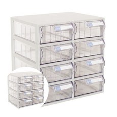 다용도 수납함 8칸 욕실수납통 투명수납함_MCL