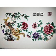 非遺 皮影 富貴圖 手工藝品, 如圖所示, 1個