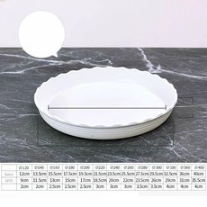 원형 화분받침대 이동식 대형 홈가드닝 바퀴달린 식물용, 1개, 두꺼운 화이트 330 내경 29cm