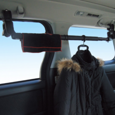 차량용 길이조절 옷걸이 행거 간편 설치 운전중 미끄럼 방지 최대 하중 5KG, RV-51