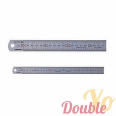 더블요 철직 자유광 30cm 문구자 알미늄자 30센치자