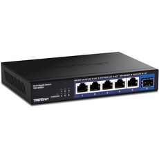 트렌드넷 5포트 스위치 TAA 그린넷 S50G 미니 기가비트 NDAA TEG 기술 호환, 5 Port 2.5G| 1 x 10G SFP+