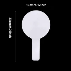 10PCS Answer Board Handheld Student Kids Whiteboards White Double Sided Small Game Props Melamine Re, Round, 02 Round