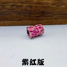 파라코드 낙하산줄 DIY 황동 망치 텍스처 패턴 실린더 EDC 나이프 비즈 랜야드 펜던트 야외 손전등 우산 로프 액세서리, [02] Pupple