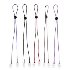 BESTONZON 5 PCS 냅킨 홀더 냅킨 턱받이 체인 유연한 끈 냅킨 홀더, 그림 1