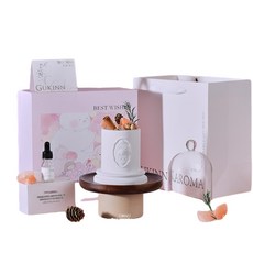 GUKINN 雨後閒庭香薰晶石禮盒 臥室無火香薰擴香石擺件, 梔子花 雨後閒庭 香薰禮盒