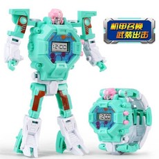 兒童變形電子手錶 電子手錶 變形機器人 手錶機器人 變形金剛 機器人 時間顯示 玩具手錶 兒童卡通變形電子手錶 益智玩具