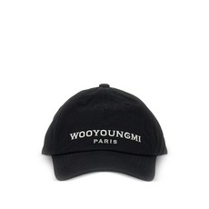 우영미 로고 자수 베이스볼 캡 모자