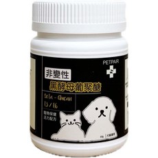 PETPAIR 寵物非變性黑酵母葡聚醣 Beta-Glucan 13/16 60公克 犬貓專用 活力保健多醣體, 1個, 免疫/抗氧化, 60顆