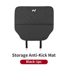 자동차 킥 패드 가죽 보호 커버 라인 성능 방수 매트, 1개, 1. Black-1pc